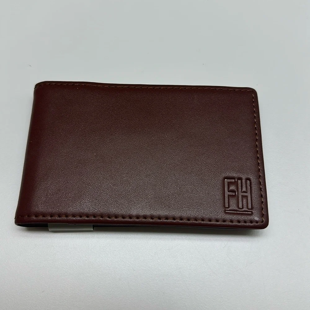 Men’s Forrest & Harold Money Clip Slim Wallet in Top Grain Leather